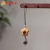 Serie de Cadenas para Teléfono Móvil de Grano de Café de Madera de Durazno Juguete Cultural Oso y Cachorro Accesorios Colgante