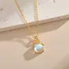 Colar com Pingente de Vaga-lume Fluorescente da Moda para Mulheres, Design de Nicho de Luxo Leve, Joia de Corrente para Clavícula Exquisita de Celebridade da Internet