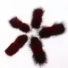 Bola de Pelo de Visón Real 3*7cm Pajarita Pompones de Visón Bola de Pelo de Conejo Accesorio para el Cabello de Lazo DIY con Elementos de Estilo Nacional