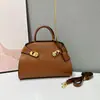 Bolsa de mão feminina para comércio exterior transfronteiriço, bolsa tote com design de marca de nicho, bolsa de ombro e transversal tipo concha de grande capacidade