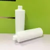 Botella HDPE de Hombro Plano de 250 ml Botella de Empaque de Gel de Ducha de PET Botella de Plástico Cuadrada Blanca de Hombro Detergente Reenvasado