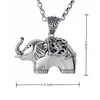 Yihua Taiyin Elefante de Nariz Larga Negro Colgante Taiyin Viejo Vintage Elefante Cadena Tailandesa Cadena de Lana Tridimensional Colgante