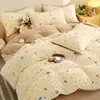 Funda de edredón de forro polar de burbujas engrosada de invierno, pieza única 150x180x200x230, funda de edredón de felpa de doble cara, forro polar de leche coral