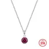 Popular en Europa y América, collar de acero inoxidable 316 con circonita multicolor, superventas en transmisiones en vivo, cadena para la clavícula con colgante de cuatro garras, venta al por mayor transfronteriza