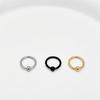 Anillos de Nariz de Acero Inoxidable con Diamantes de Zirconia Europeos y Americanos para Hombres y Mujeres Joyería de Perforación para Nariz de Bola de Tarjeta que No se Desvanece Joyería de Diamantes con Pedrería