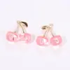 Accesorios para Joyería de Aleación DIY Colgante de Cereza de Resina 3D Realista Collar Llavero Colgante Grande Venta Caliente Transfronteriza
