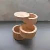 Tarro de bambú para condimentos con cuchara, tarro de sal, caja de almacenamiento para cocina, botella de condimentos, giratorio con succión magnética, venta caliente transfronteriza, al por mayor