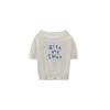 Camiseta para niñas YOJIA verano 2025 nuevo estilo estilo coreano suéter para niños grandes manga media niños manga corta verano