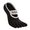Calcetines de Yoga de Cinco Dedos Profesionales Antideslizantes para Deportes de Interior Pilates Antideslizantes Calcetines Deportivos Dummy Color Sólido Banda Ancha