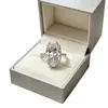 Directamente del fabricante, anillo de moissanita con forma de huevo de paloma de zirconia para mujer, ovalado, de alta gama, versátil, anillo exquisito
