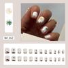 Manicure simples de cor sólida estilo Comércio Exterior para garota Aurora de desejo puro, unhas postiças acabadas estilo ins europeu e americano, manicure usável