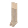 Calcetines de cachemira cálidos y gruesos con forro polar para mujer hasta la rodilla para otoño e invierno, calcetines hasta la rodilla extendidos de doble punto antideslizantes, calcetines hasta la rodilla con bloques de color