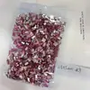 Polvo de Cristal Diamantes para Uñas de Fondo Plano Venta al por Mayor 1440 Rosa Flor de Cerezo Corazón Torcido Cubo de Azúcar Gota de Agua Diamantes para Uñas de Forma Especial
