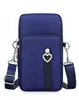 Bolsa para Celular com Tela Grande Bolsa Transversal Feminina Mini Bolsa Pequena de Primavera e Verão Embalagem Bolsa para Celular Bolsa de Pano com Alça de Pescoço Porta-Moedas Portátil