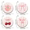 Productos de decoración transfronterizos con etiquetado y dropshipping, posavasos anti-quemaduras, posavasos de madera para frutas, manualidades rosas, dropshipping de una sola pieza