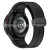 Para Samsung watch4/5 Hebilla Plegable Correa de Silicona para Samsung watch5 pro Pulsera de Silicona de Color Sólido