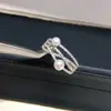 Anillo de Perla de Agua Dulce Natural para Mujer, Diseño de Línea Simple, Circonita Microincrustada, Joyería de Perlas a la Moda al por Mayor y Dropshipping