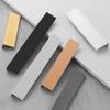 Manija selladora de borde invisible sin perforaciones moderna minimalista para puerta de cajón de gabinete, puerta de armario, junta de puerta, manija alargada minimalista de aleación de aluminio