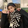 Lenço pequeno estilo ins coreano para meninas, lã tricotada para outono e inverno, aquecedor de pescoço versátil estilo coreano para estudantes, em estoque