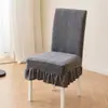Funda elástica para silla para mesa de comedor, respaldo universal todo en uno, para el hogar, antideslizante, para silla de comedor, hotel, hermosa funda para asiento