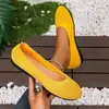 2026 Verano Nuevo Comercio Exterior Tallas Grandes Mujer Casual Cómodo Flyknit Transpirable Planos Sin Cordones Mocasines Talla Única Para Todos