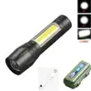 Linterna LED de Aleación de Aluminio Fuerte Luz Intermitente Recargable Multiusos Largo Alcance Portátil Ultra Brillante Mini Luz Lateral