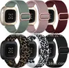 Pulseira de Nylon Elástico para Fitbit Versa 3/4 com Relógio Sense com Versa 2 com Fivela Grande