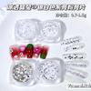 Nuevos Accesorios de Arte para Uñas Estilo Japonés Estilo Ins Ultra Delgados Plateado con Brillo Transparente como el Hielo Blanco Nieve con Brillo Fino Materiales para Bricolaje Venta al por Mayor