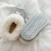 Pantuflas de Algodón para Niños 2025 Nuevo Estilo Niños Niñas Bebé Interior Hogar Impermeables Antideslizantes Zapatos de Algodón Cerrados para Niños Invierno