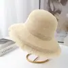 Sombrero de Sol Estilo Nuevo Japonés para Mujer Vacaciones en la Costa Playa Sombrero de Sol Tejido a Mano Protector Solar Transpirable Sombrero de Punto