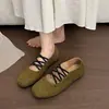 Sapatos Mary Jane quadrados com tiras cruzadas estilo francês para mulheres, nova versão coreana outono 2026, sapatos baixos de sola única, sapatilhas rasas de sola macia