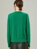 [100% Lana] Otoño Temprano Casual Estilo Universitario Jacquard de Dibujos Animados Suéter de Lana Básico de Cuello Redondo para Mujer Suéter de Punto para Mujer