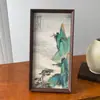 Nuevo Estilo Chino Salón de Jade Pintura Decorativa Rica Marco de Fotos Pintura de Mesa Pintura China Grabada de Nuevo Pintura Colgante para Entrada Sala de Estar Adornos de Escritorio