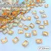 8*10mm Largo Recto Joyería para Uñas Diamante de Punta Inferior Forma Especial Popular en Xiaohongshu Material de Uña Portátil Diamante para Uñas al por Mayor