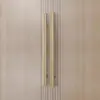 Maçaneta de Porta de Vidro de Aço Inoxidável Cobre de Imitação de Luxo Pronta para Uso Normcore Madeira Maciça Sofisticada Hotel Escritório Maçaneta de Porta