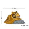 6 Animais de Banho Autocura Panda Urso Negro Tigre Filhote Miniatura Feita à Mão Decoração de Boneca para Paisagismo de Assados