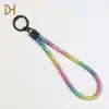 Cordón Completo de Diamantes de Imitación con Diamantes, Cadena Cruzada, Moderno y Versátil, Colgante de Cadena de Diamantes Brillantes, Funda de Muñeca Portátil, Estilo Universal