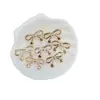 Pajarita transparente con estrella dorada en relieve, 17*30 mm, componentes de accesorio DIY hechos a mano, disponible para venta al por mayor
