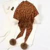 Bufanda triangular de bola de pelo Dongdaemun otoño e invierno linda chica versátil estudiante cálida cómoda bufanda de punto ins