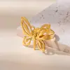 Anillo Abierto Minimalista de Acero Inoxidable con un Diseño Único y Sofisticado, Joyería de Pareja Moderna y Genial