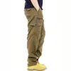Amazon 2026 Pantalones de Trabajo Casuales Versátiles de Color Sólido para Hombre Pierna Recta que Alargan la Figura para Viajar con Múltiples Bolsillos Pantalones Largos en Stock