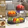 Plato de Frutas Sala de Estar Hogar de Gama Alta Cesta de Almacenamiento de Múltiples Niveles Estante Plato de Exhibición de Frutas Secas y Snacks Estilo Vintage