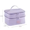 Nueva bolsa de maquillaje transpirable de malla, bolsa de almacenamiento para cosméticos, bolsa de tocador transparente portátil de gran capacidad para viajes, personalizable con logo