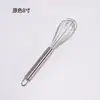 Batidor de huevos de acero inoxidable y silicona de 12 pulgadas batidor de huevos de 8 pulgadas batidor de huevos de color de 10 pulgadas herramienta para hornear mezcladora