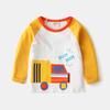 Camiseta de manga larga para niños Ropa infantil coreana al por mayor Camiseta interior de manga larga para niños Chaqueta de bebé Fabricantes de moda en representación del envío