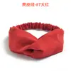 Diadema elástica cruzada europea y americana de Amazon, color sólido, tejida de algodón de gamuza, accesorios para el cabello para mujer, anillo para el cabello, tocado