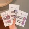 Novo Clipe de Cabelo de Estrela Coração Prata Brilhante Desenho Animado Doce Legal Grampo de Cabelo Infantil Presilha de Cabelo Fofa