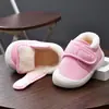 Zapatos para bebés niñas otoño invierno zapatos de bebé para niños 0 1-2 años 3 zapatos de algodón de suela blanda con terciopelo para bebés niños