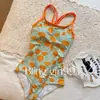 Traje de baño de una pieza estilo top sin mangas con estampado de girasol para verano para mujer, corte ajustado, estilo vacacional, bañador competitivo de moda