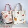 2024 nuevo lindo caricatura japonesa bolsa de lona tutorial bolsa de almuerzo tamaño pequeño bolso de mano bolso de mano para mujer